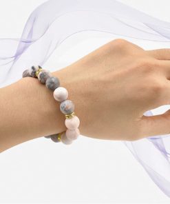 Healing Bracelet for Women Anxiety Crystal Bracelet Rose Quartz Crystal Stress Relief Gift