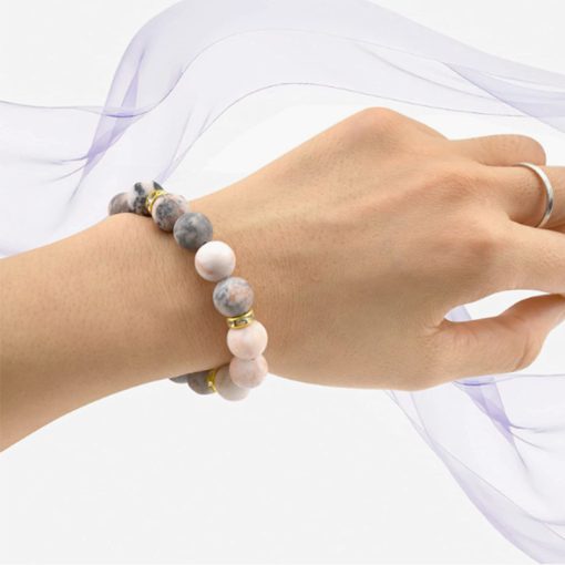 Healing Bracelet for Women Anxiety Crystal Bracelet Rose Quartz Crystal Stress Relief Gift