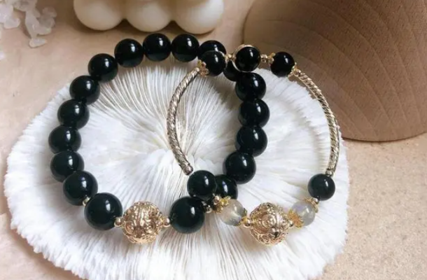 A few beads are best for a crystal bracelet