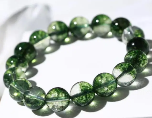 Grapefruit Green Ghost Bracelet 14mm Green Ghost Crystal