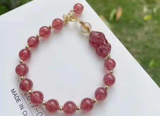 Strawberry Crystal Bracelet